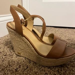 Michael Kors Chesnut Weave Wedges